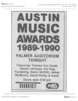 1990-03-14  the Palmer Auditorium-Austin-TX