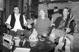 1994-xx-xx -Townes with Guy and Suzanna Clark in Nashville