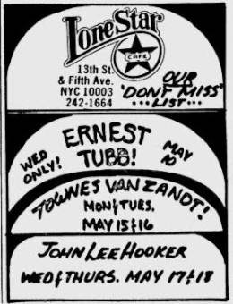 1978-05-15  and 16 TvZ at the Lonestar Cafe New York