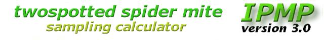 Two spotted spider mite - sampling and threshold calculator