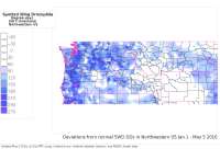SWD NW difference from 30-yr normals this year to date