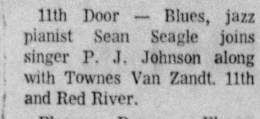 1968-01-02  until 06 the 11th Door-Austin-TX