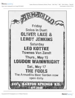 1980-05-10  the Armadillo 2