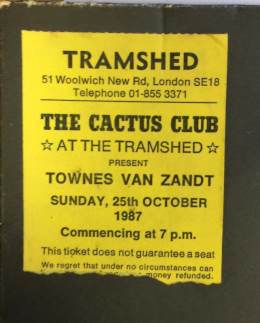 1987-10-25  the Cactus Club at the Tramshed-London-UK