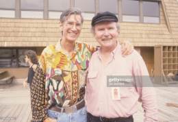 1995-06-25 -Townes van Zandt with Tom Paxton at Summerfolk festival-Burnsville-MS