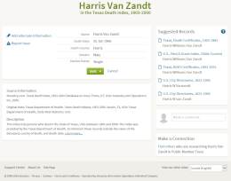 1966-01-25  Townes father Harris Van Zandt died suddenly