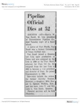 1966-01-25  Townes father dies suddenly