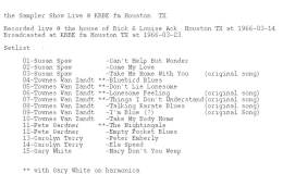 1966-03-14  the Sampler Show-Houston-TX