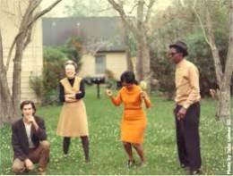1969-xx-xx -TvZ and Sam Lightnin Hopkins-in J.Lomaxs garden Houston-TX