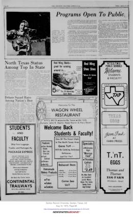 1973-10-01  the North Texas State University