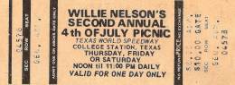 1974-07-04 -05 and 06 Willie Nelsons 2th annual Picknic