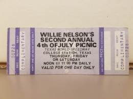 1974-07-04  until 06 Willie Nelsons second annual Picknic at Texas World Speedway-College Station-TX