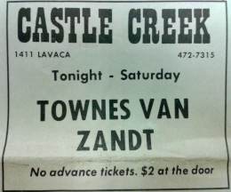 1976-06-03  04 and 05 TvZ at Castle-Creek-Austin-TX Farewell To Austin Gigs 