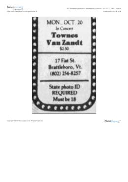 1980-10-20  Brattleboro Flat Beat Club-Brattleboro-VT