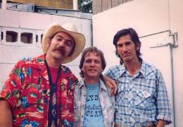 1980-xx-xx -ties TVZ with Blaze Foley and Ricky Cardwell at Liberty Lunch