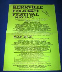 1981-05-29 until 31 10th Annual Kerrville Festival