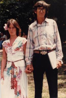 1982-05-xx -TVZ and Jeanene at Mickey Whites wedding