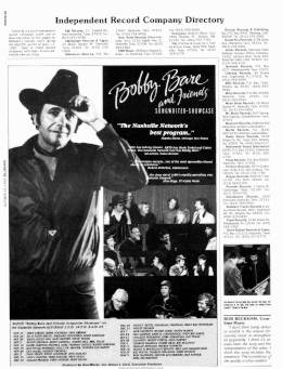 1983-11-19 -Boby Bare and Friends Songwriters Showcase Broadcasted