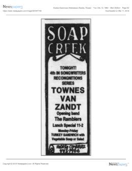 1983-12-13  Soap Creek Saloon-Austin-TX