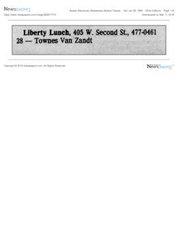 1984-02-28  Liberty Lunch-Austin-TX