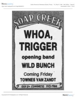 1984-05-25  Soap Creek Saloon-Austin-TX