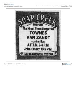 1985-01-12  Soap Creek Saloon-Austin-TX