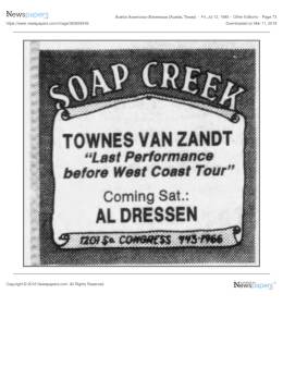 1985-07-12  the Soap Creek Saloon-Austin-TX