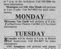 1985-10-07  Paul Green Theatre