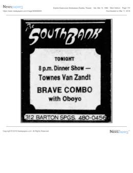 1986-03-15  South Bank Restaurant-Austin-TX
