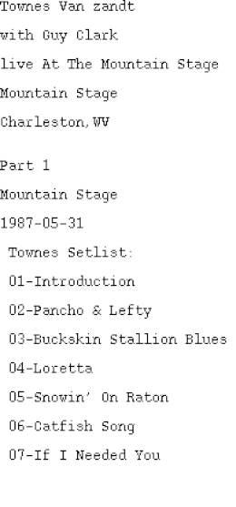 1987-05-31 -the Mountain Stage Charleston-SC