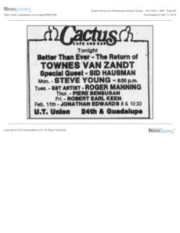 1989-02-04  Cactus Cafe-Austin-TX