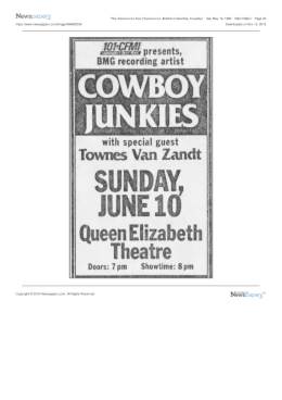 1990-06-10  Queen Elizabeth Theatre-Vancouver-BC