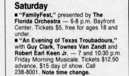 1990-09-08  An Evening Of Texas Troubadours at the Friday Mornig Musical