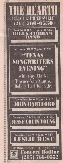 1990-11-10  Hearth-Pippersville-NC-with Guy Clark and Robert Earl Keen