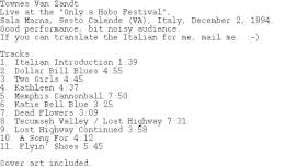1994-12-02  the Only A Hobo Festival-Sesto Calende-Italy