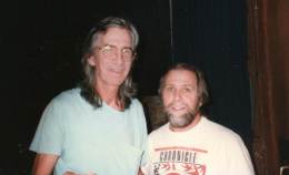 1995-02-02  Townes and Harold at recording sessions with Barb Donovan
