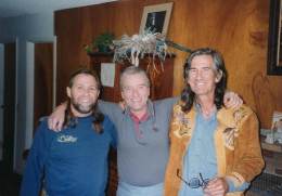 1995-02-21 -Harold Eggers-Mickey Newbury and TvZ at Mickeys House in Springfield-OR