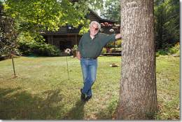  Bill Hedgepeth in his Blue Ridge garden
