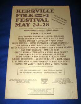 1979-05-24  until 28 Kerrville Folk Festival