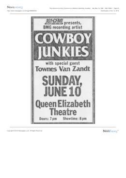 1990-06-10 Queen Elizabeth Theatre-Vancouver-BC