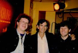 1990-10-31 at the Cruise Cafe with Magne Hellesjo and Espen Christian Solberg 1