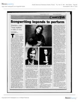 1991-02-16 Texas Union Ballroom-Austin-TX