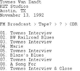 1992-11-13 KUT radio-Austin-TX