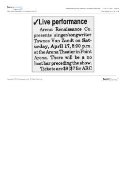 1993-04-17 the Arena Theater Point Arena-CA