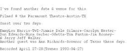 1993-04-27 the Paramount Theatre-Austin-TX