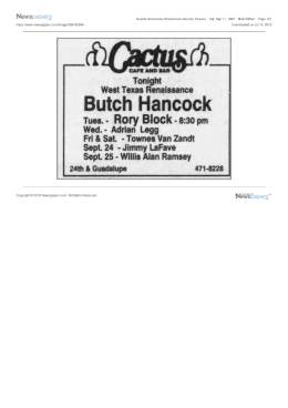 1993-09-17 and 18 Cactus Cafe-Austin-TX