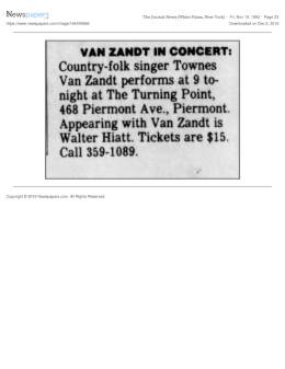 1993-11-19 the Turning Point-Piermont-NY