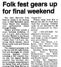 1995-06-08 Threadgill Memorial Theater