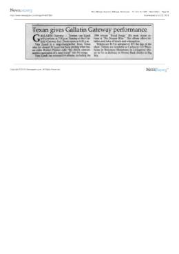 1995-10-15 the Gallatin Getaway-