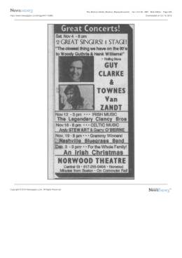 1995-11-04 the Norwood Theatre-Norwood-MA